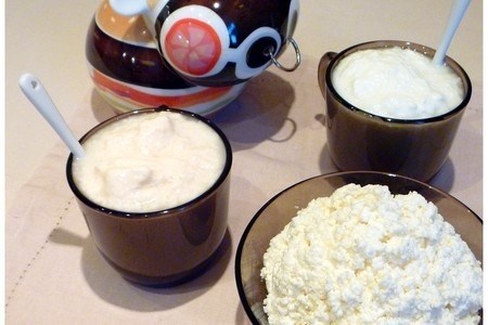 Фотография, иллюстрирующая рецепт: Йогурт и творог – неповторимое творение домашней кулинарии, где молоко становится источником вкуснейших блюд.