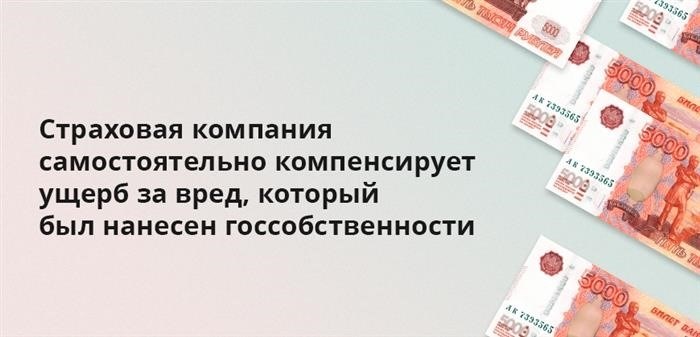 Компания по страхованию собирается возместить убытки, причиненные государственному имуществу, без посторонней помощи.