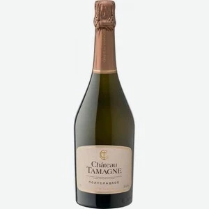 Chateau Tamagne - российское игристое белое полусладкое вино с содержанием алкоголя 12% и объемом 0,75 литра.