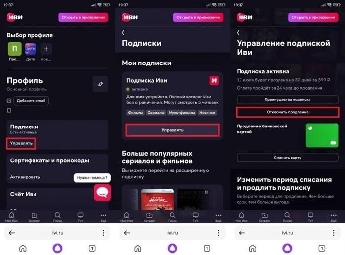 Как прекратить подписку в личном кабинете на Иви? Затем вас ожидает настоящее приключение. Иллюстрация.