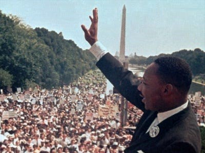 Мартин Лютер Кинг мечтал о равноправии и гражданских правах.