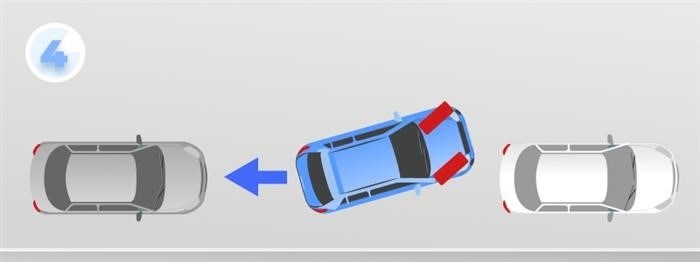 Автомобильное припарковывание в неравновесной позиции.