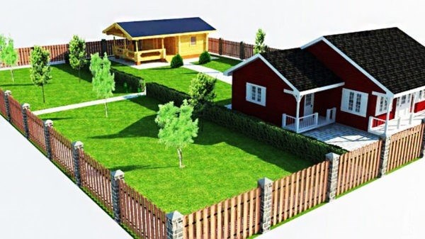 проект размещения загородного дома на территории