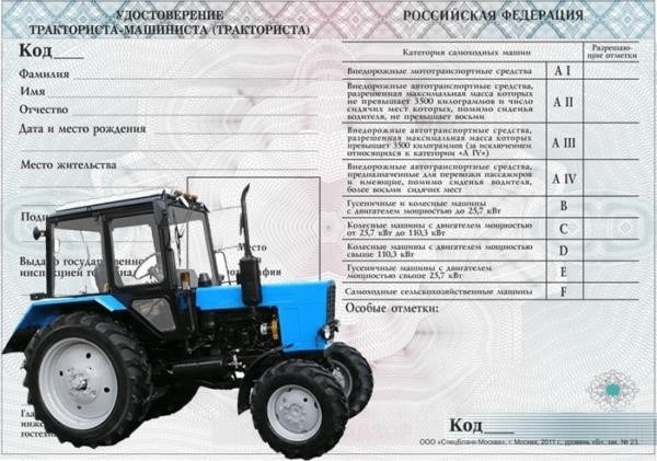 Потребительский продукт, необходимый для получения прав на управление транспортным средством сельскохозяйственного назначения, известен как документы на вождение трактора.